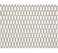 Облицовка радиатора DolleX алюминий, 100 х 40 см, хром, ячейки 20 х 6мм сота DKS-049