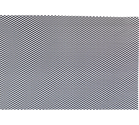 Облицовка радиатора DolleX алюминий, 100 х 20 см, черная, ячейки 6 х 3,5мм DKS-001