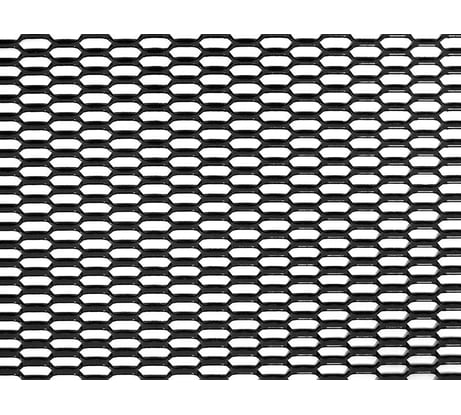 Облицовка радиатора DolleX алюминий, 120 х 20 см, черная, ячейки 20 х 6мм сота DKS-122