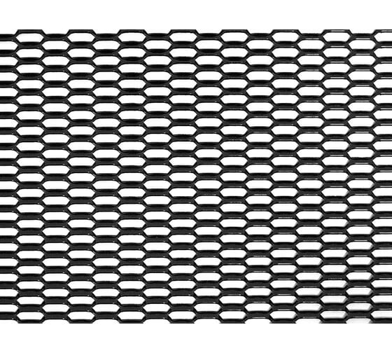 Облицовка радиатора DolleX алюминий, 120 х 20 см, черная, ячейки 20 х 6мм сота DKS-122 1