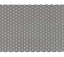 Облицовка радиатора DolleX алюминий, 120 х 20 см, черная, ячейки 15 х 4,5мм DKS-121