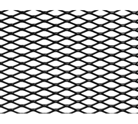 Облицовка радиатора DolleX алюминий, 120 х 30 см, черная, ячейки 16 х 6мм DKS-134