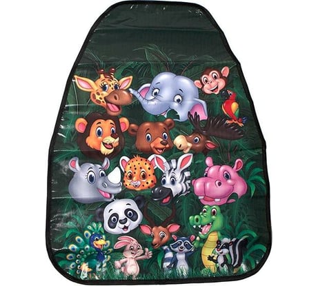 Защитная накидка на спинку переднего сидения DolleX 61х46 см Звери NSR-202