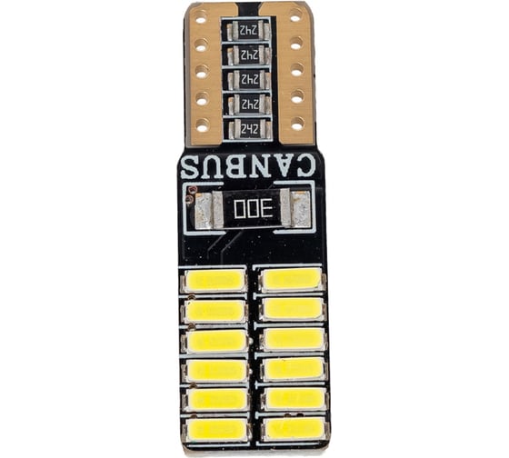 Светодиодная лампа VOLTON T10, T104 W2.1x9.5D CANBUS 12V, 24 SMD 4014, блис. 2 шт. VLTC2004