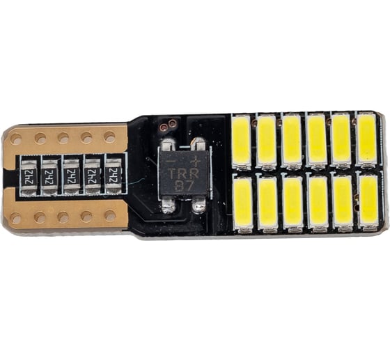Светодиодная лампа VOLTON T10, T104 W2.1x9.5D CANBUS 12V, 24 SMD 4014, блис. 2 шт. VLTC2004
