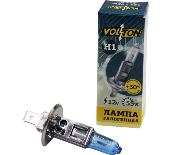 Лампа галогенная VOLTON H1 24В/55Вт +150 VLT1602 1