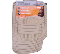 Коврики резиновые бежевые 4шт 72х48см/48х43см Автостоп AB-2001BE 709069
