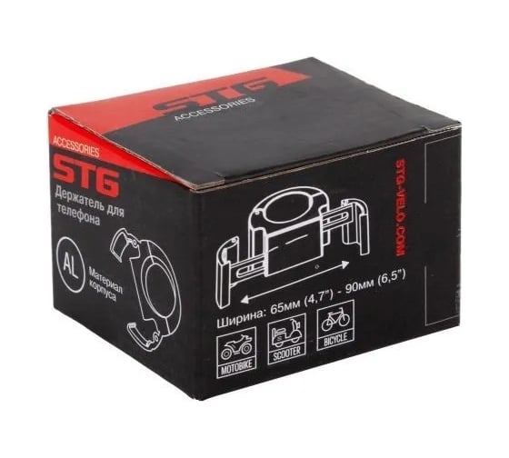 Держатель телефона STG B-755S, алюминий, черный Х108395