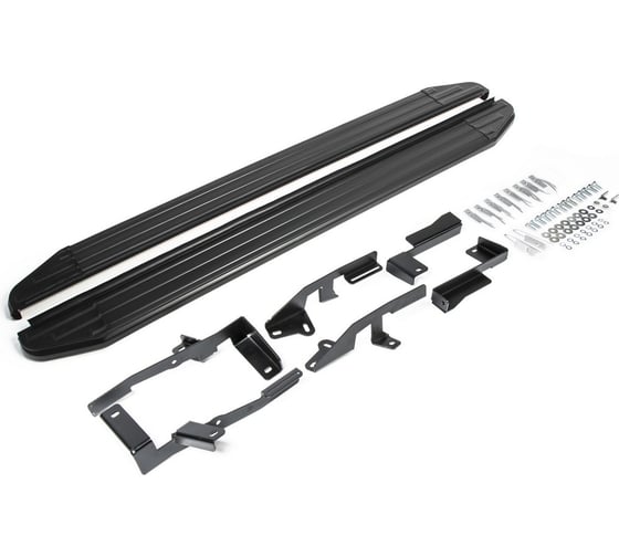 Алюминиевые пороги Rival Premium-Black Ford Kuga II 2013-2016 2016-н.в., 2 шт., A180ALB.1804.2