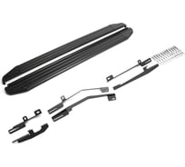 Пороги "Premium-Black" Rival для Nissan Murano Z51 рестайлинг 2010-2016, 173 см, 2 шт., алюминий, A173ALB.4108.2