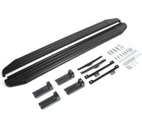 Пороги Rival "Premium-Black" для Volkswagen Tiguan II 2016-, 173 см, 2 шт., алюминий, A173ALB.5802.4