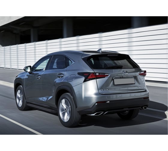 Алюминиевые пороги Rival Premium-Black для Lexus NX 2014-2017, 2 шт., A173ALB.3202.1