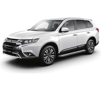 Пороги с листом Rival d57 Mitsubishi Outlander III 2015-2018 2018, 2 шт., R.4010.006