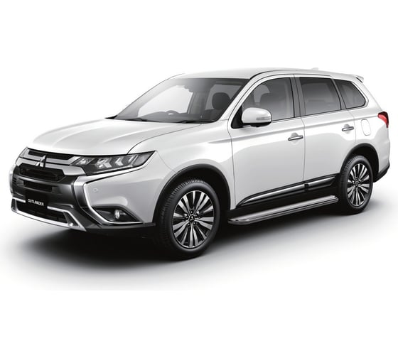 Пороги с листом Rival d57 Mitsubishi Outlander III 2015-2018 2018, 2 шт., R.4010.006
