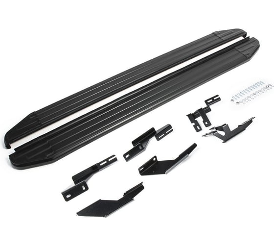 Пороги "Premium-Black" Rival для Lifan Myway 2016-н.в., 180 см, 2 шт., алюминий, A180ALB.3304.1