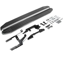 Пороги "Premium" Rival для Renault Kaptur 2016-2020, 173 см, 2 шт., алюминий, A173ALP.4703.1