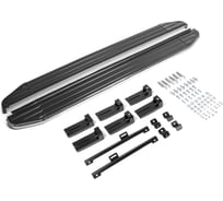 Алюминиевые пороги Rival Premium для Skoda Kodiaq II 2017-н.в., 180 см, 2 шт., A180ALP.5102.2