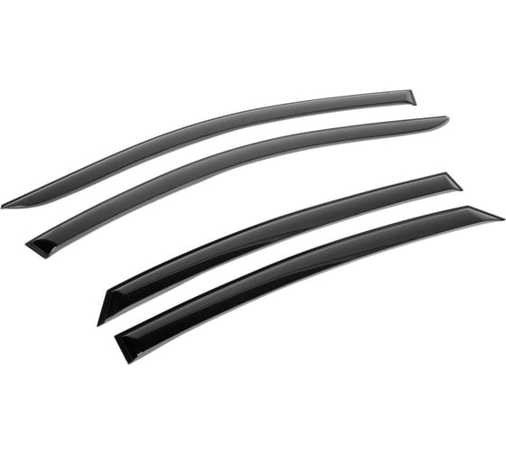 Дефлекторы окон AutoFlex для Hyundai Solaris седан 2011-2017, поликарбонат, 4 шт., 823101 1