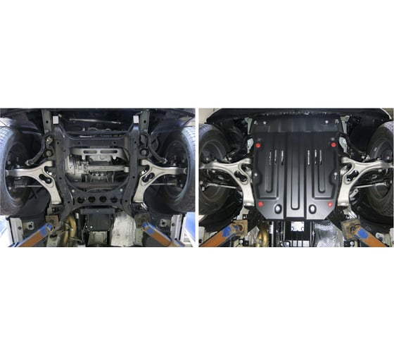 Защита картера АвтоБРОНЯ Porsche Cayenne 2010-2014 2014-2018/VW Touareg 2010-, st 2mm, 111.05824.2