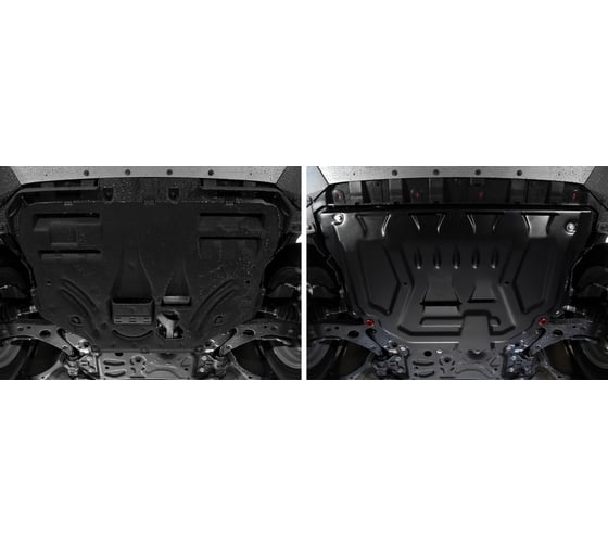 Защита картера и КПП АвтоБРОНЯ для Ford Kuga II 2013-2016 2016-н.в, с крепежом, 111.01873.1