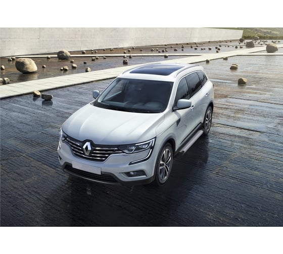 Пороги "Silver" Rival для Nissan Qashqai II 2014-2019 2019-н.в./X-Trail T32 2015-2018/Renault Koleos II 2016-2020, 173 см, 2 шт., алюминий, F173AL.4704.1