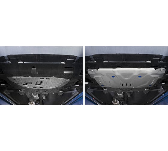 Защита картера и КПП Rival для Honda CR-V V (V - 2.0; 2.4) 2017-н.в., штампованная, алюминий 3 мм, с крепежом, 333.2131.2