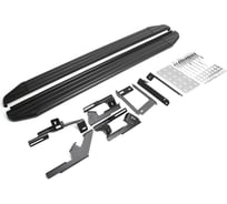 Пороги "Premium-Black" Rival для Chery Tiggo 5 2014-2020, 173 см, 2 шт., алюминий, A173ALB.0902.1