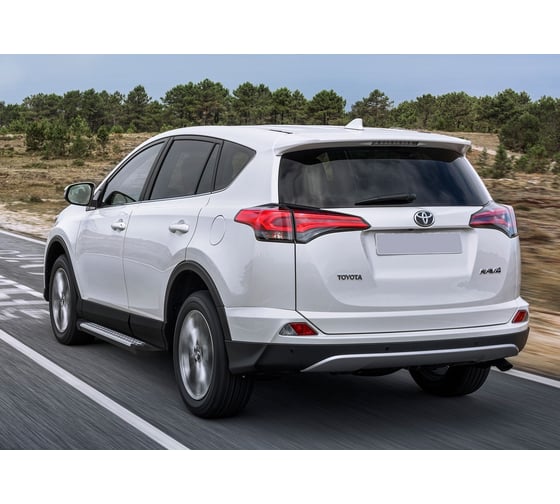 Пороги Rival Bmw-Style круги/ Toyota Rav4 IV /CA40/ рестайлинг 2015, 2 шт., D173AL.5705.4