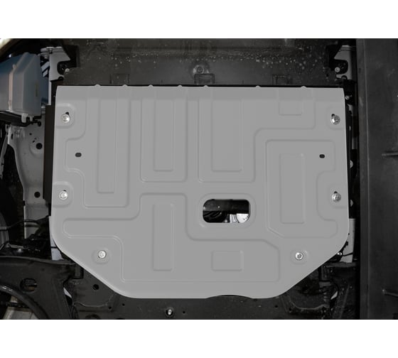 Защита картера и КПП Rival для Ford Tourneo Custom (V - 2.2D) FWD 2012-2018 2017-н.в./Ford Transit VII (V - 2.2D) 2014-н.в., штампованная, алюминий 4 мм, с крепежом, 333.1867.1 1