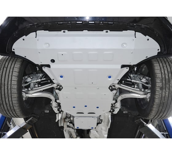 Защита радиатора, картера, КПП и РК Rival VW Touareg III 2018-, al 4mm, K333.5870.1