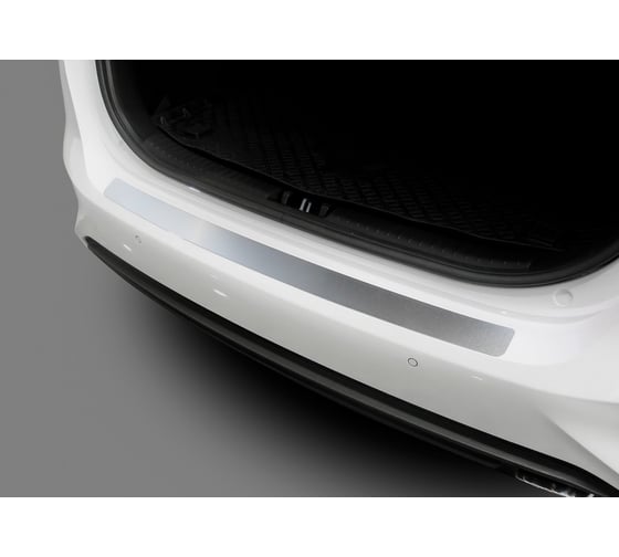 Накладка на задний бампер Rival для Kia Ceed III хэтчбек 2018-н.в., нерж. сталь, NB.H.2813.1