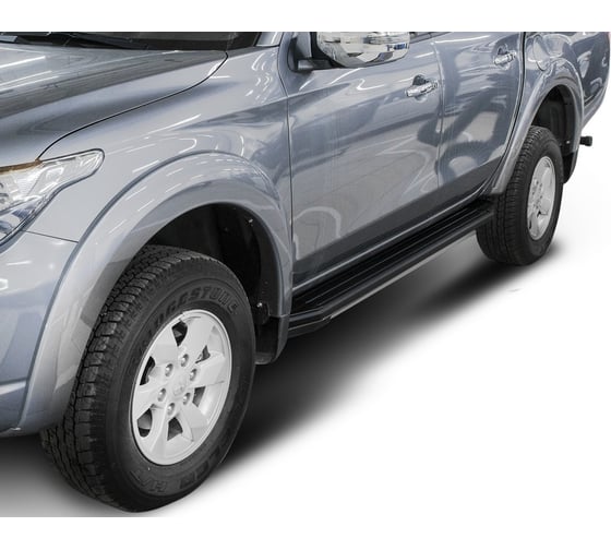 Пороги Rival Premium-Black Mitsubishi L200 IV, V 2006-2015 2015-2019, 193 см, A193ALB.4003.1
