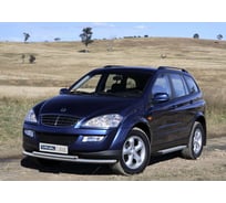 Пороги "Silver" Rival для SsangYong Kyron I рестайлинг 2007-2016, 173 см, 2 шт., алюминий, F173AL.5301.1