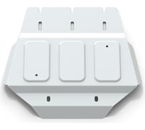 Защита РК Rival для Mitsubishi L200 IV (V - все) 2006-2015/Mitsubishi Pajero Sport II (V - все) 2008-2016, штампованная, алюминий 4 мм, с крепежом, 333.4025.1