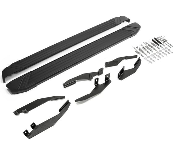 Алюминиевые пороги Rival Black SsangYong Actyon II 2010-2013 2013, 2 шт., F173ALB.5303.2 1