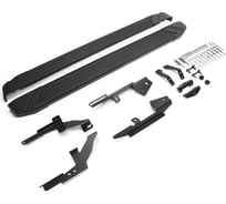 Пороги "Black" Rival для Lada Xray 2015-н.в., 173 см, 2 шт., алюминий, F173ALB.6002.1