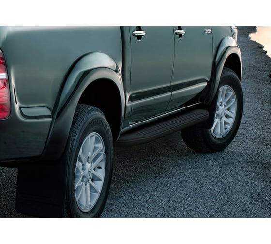 Пороги Rival Premium-Black Toyota Hilux VII 2005-2011 2011-2015, 2 шт., A193ALB.5703.1