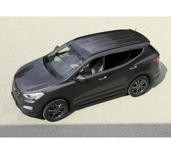 Пороги Rival Premium-Black Hyundai Santa Fe II 2006-2012, 2 шт., A173ALB.2302.1