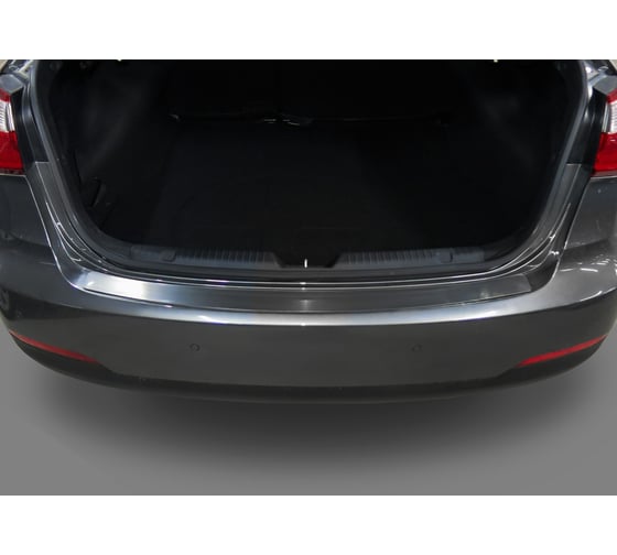 Накладка на задний бампер Rival для Kia Cerato III седан 2013-09.2018, нерж. сталь, NB.S.2805.1