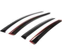 Дефлекторы окон Rival Premium для Kia Rio III седан 2011-2017, листовой ПММА, 4 шт., 32803001