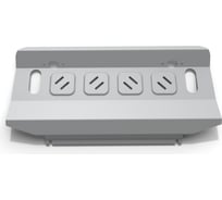 Защита радиатора Rival Mitsubishi Pajero IV 2006-2011 2011, с крепежом, 333.4012.1