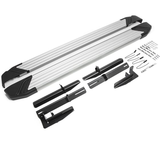 Пороги "Silver" Rival для Citroen C4 Aircross/C-Crosser/Mitsubishi ASX/Outlander, F173AL.4005.1