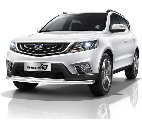 Защита переднего бампера Rival Geely Emgrand X7 I рестайлинг 2018-, нерж. сталь, R.1905.001 1