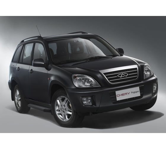 Пороги "Premium-Black" Rival для Chery Tiggo (T11) 2005-2016, 160 см, 2 шт., алюминий, A160ALB.3301.2