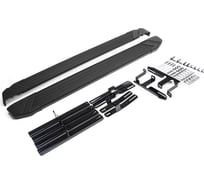 Алюминиевые пороги Rival Black для Lifan X60 2012-2015 2015-2016, 2 шт., F160ALB.3302.2