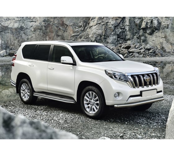 Защита переднего бампера d76 Rival Toyota LC Prado 150 2009-2013 2013-2017, R.5704.008 1