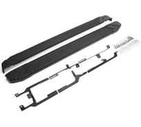 Алюминиевые пороги Rival Black для Volkswagen Touareg II 2010-2018, 2 шт., F193ALB.5801.3