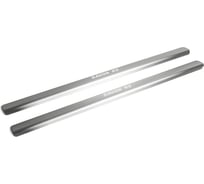 Накладки на пороги Rival для Ravon R3 2016-н.в., нержавеющая сталь, с надписью, 2 шт., NP.1302.3