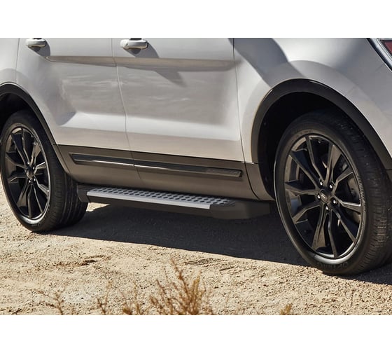 Пороги "Bmw-Style круг" Rival для Ford Explorer V 2010-2019, 193 см, 2 шт., алюминий, D193AL.1802.1
