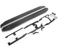 Пороги "Premium" Rival для Audi Q7 II 2015-2020 2020-н.в., 193 см, 2 шт., алюминий, A193ALP.0304.1